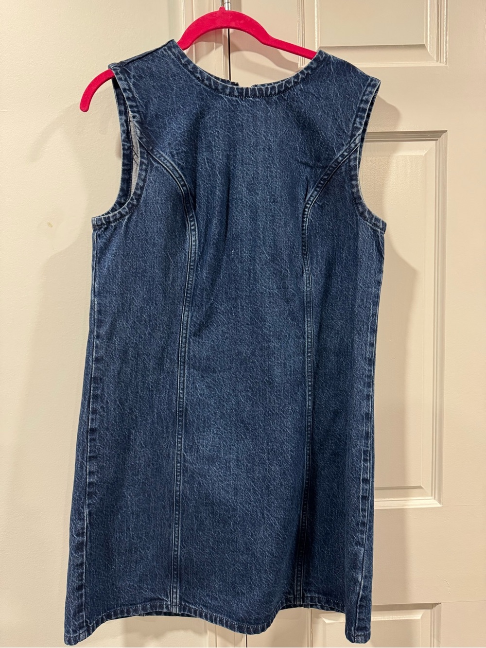 Abercrombie & Fitch Indigo Sleeveless Denim Shift Dress
